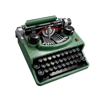 NEW 2078pcs ретро пишеща машина строителни блокове клавиатура Moc 21327 Комплект играчки тухли писане машина за деца Технически идеи подарък